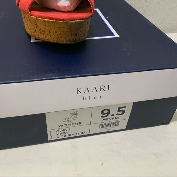 NWB KARRI BLU coral platform corked bottom, shoes size 9.5 - Picture 5 of 5